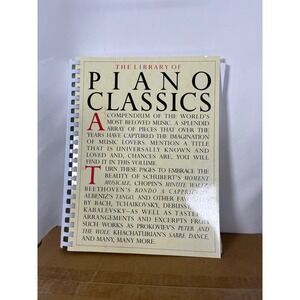 The Library of Piano Classics Sheet Music Book Hal Leonard Spiral Bound AM66895